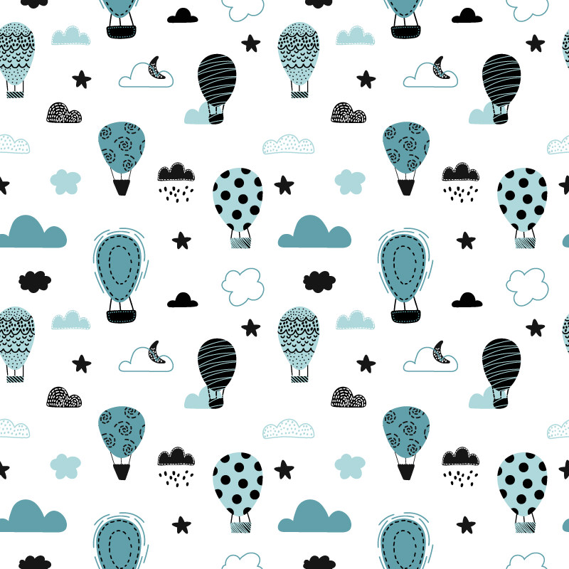 Balony w odcieniach niebieskiego