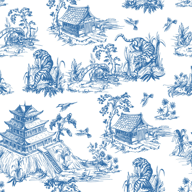 Delikatny chiński wzór