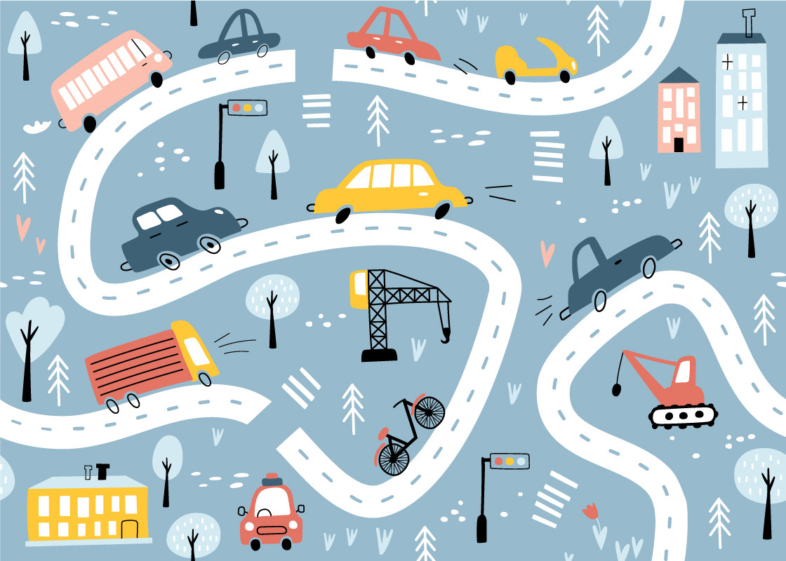 Niebieska mapa drogowa