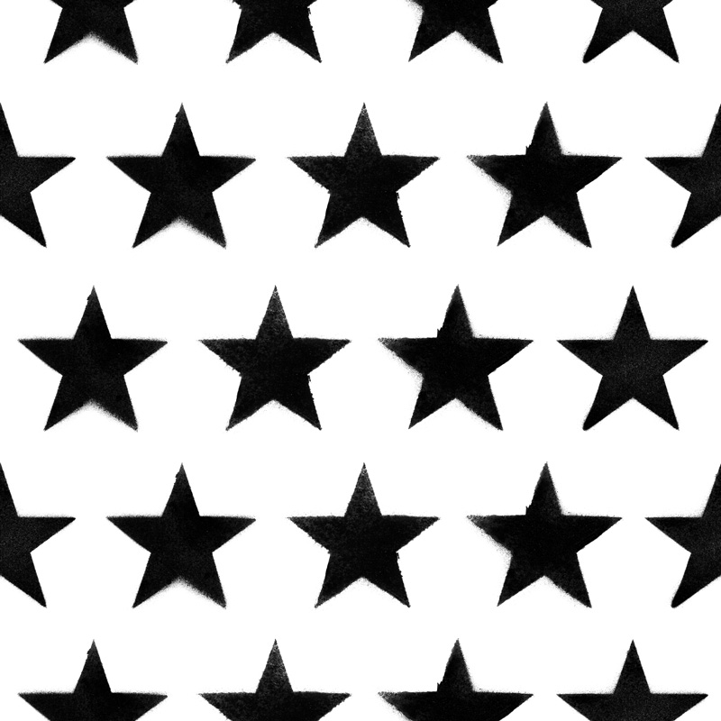 Gwieździsty wzór na białym tle