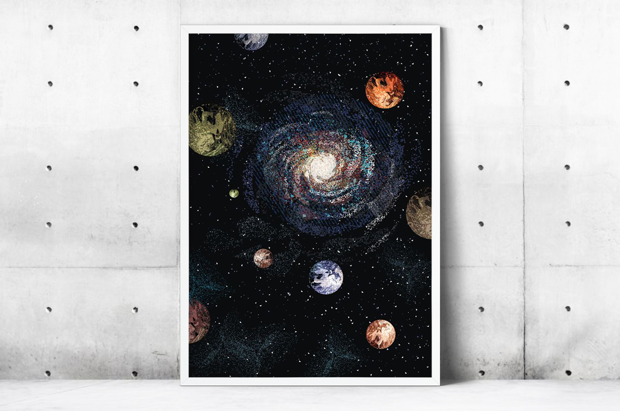 Plakat - Układ planetarny - fototapeta.shop