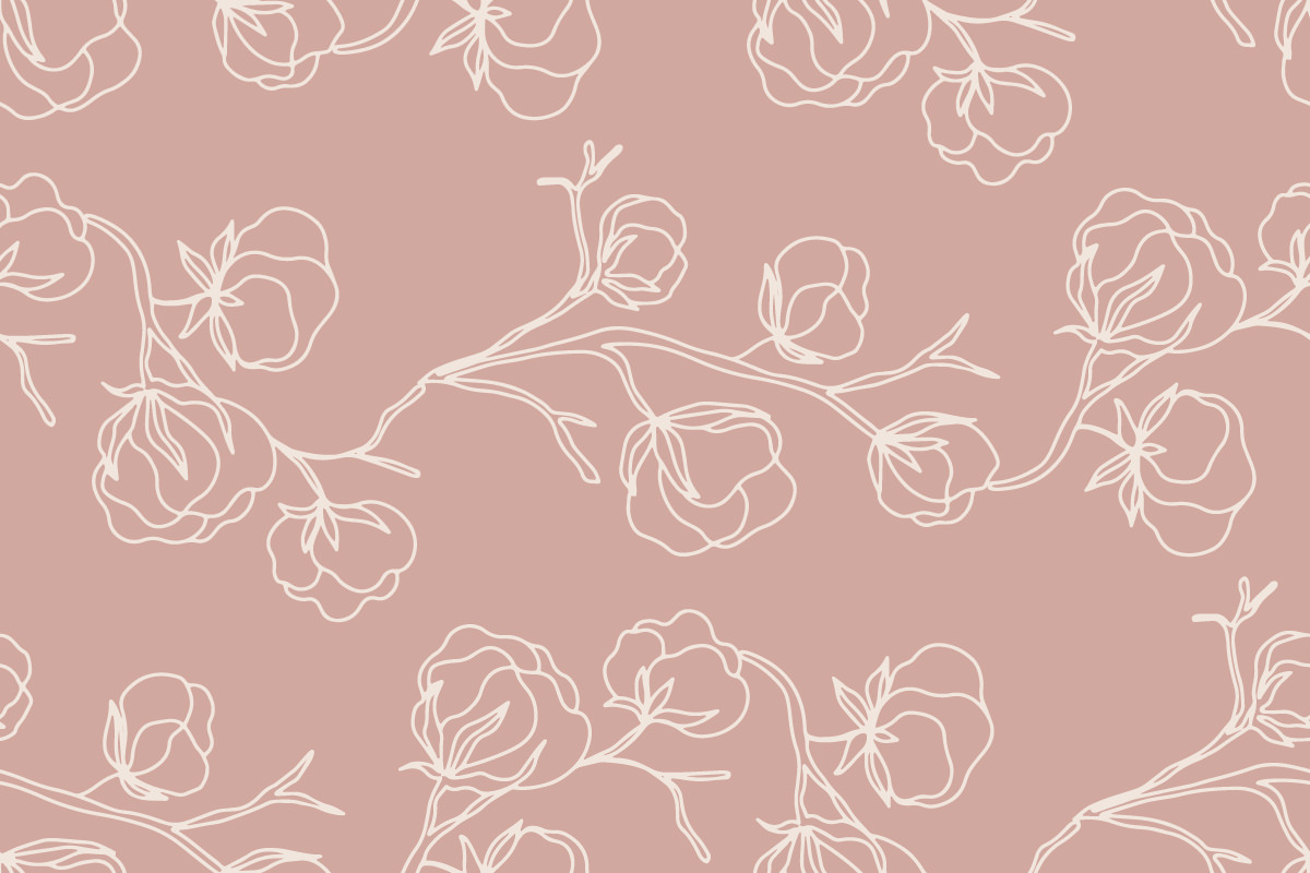 Biały kwiatowy wzór