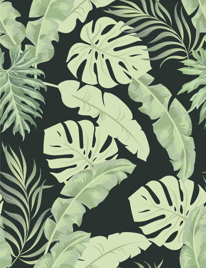 Liście w ciemnej tonacji