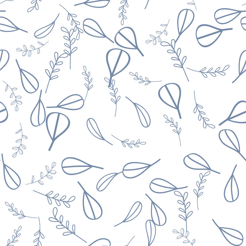 Drobne niebieski listki