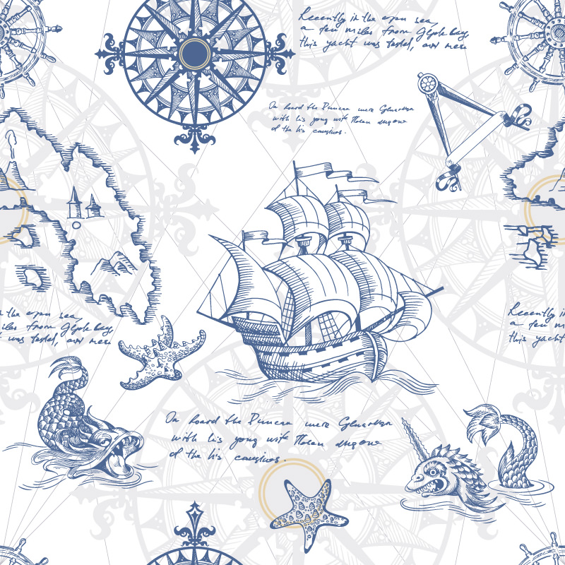 Mapa skarbów w stylu retro