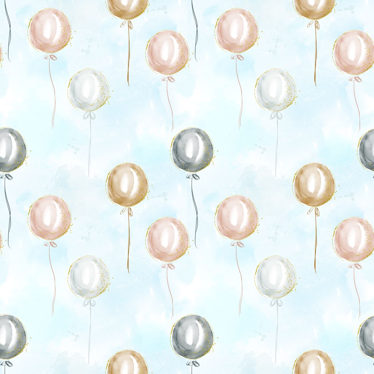 Baloniki malowane akwarelami