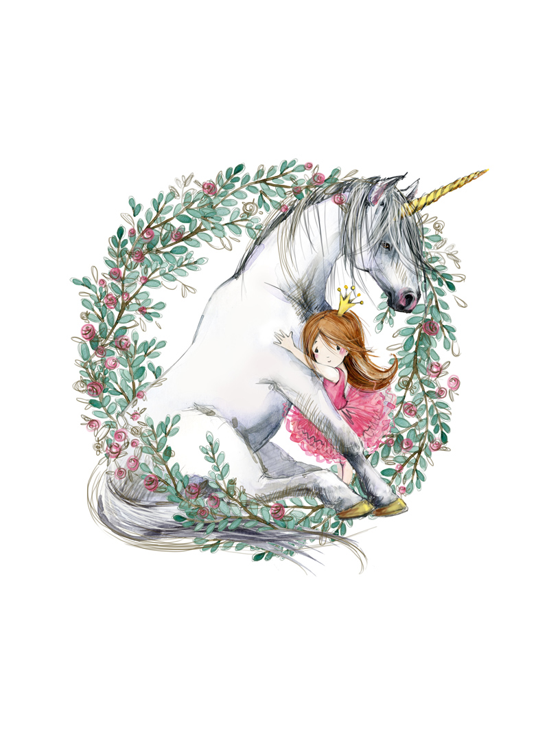 Dziewczynka z jednorożcem