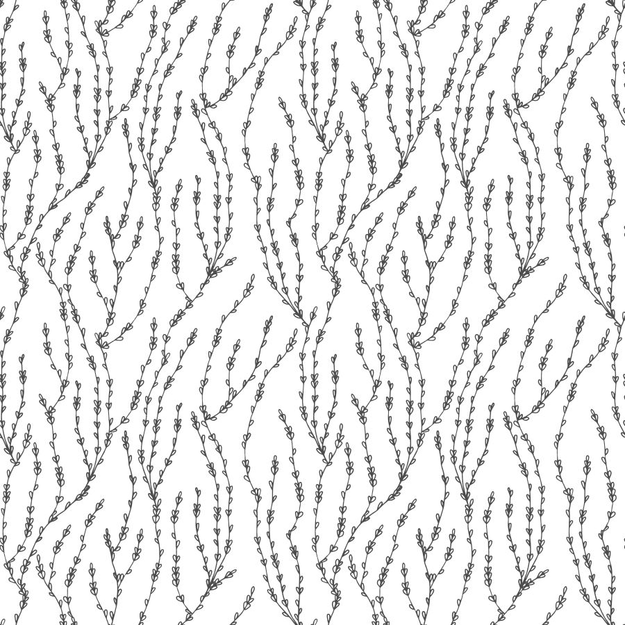 Delikatne szkicowane pędy