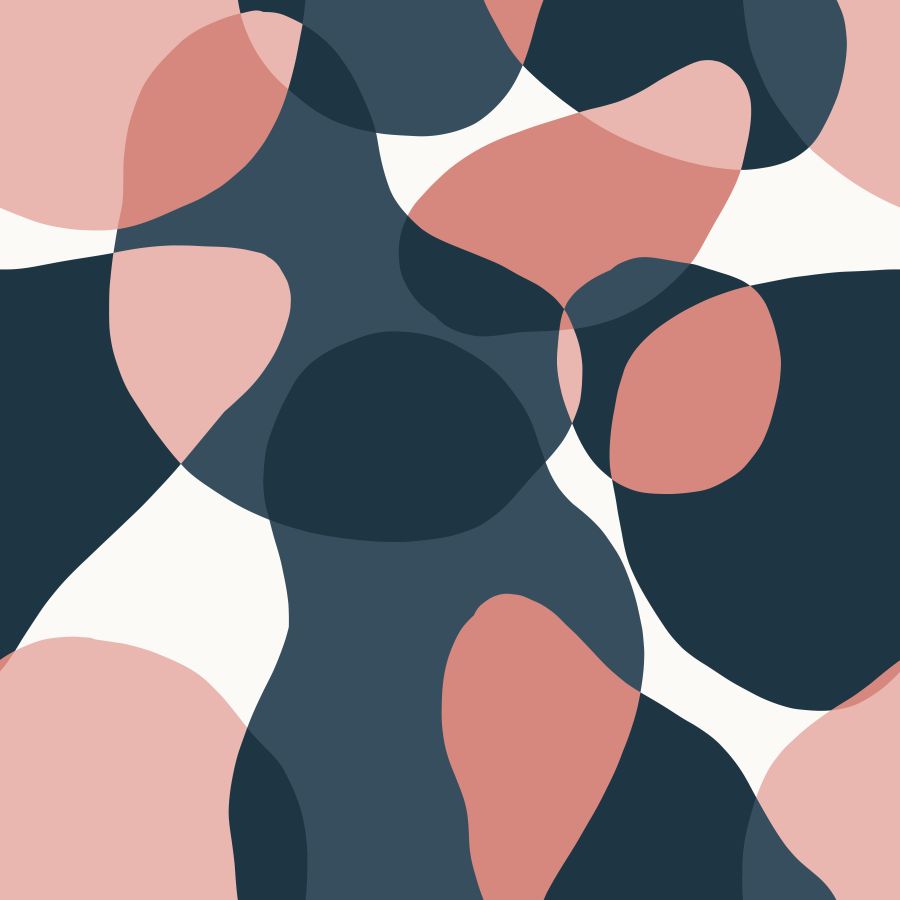 Barwne plamy w różu i granacie