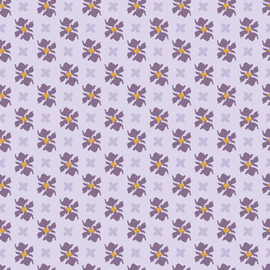 Fioletowe wycinane kwiaty