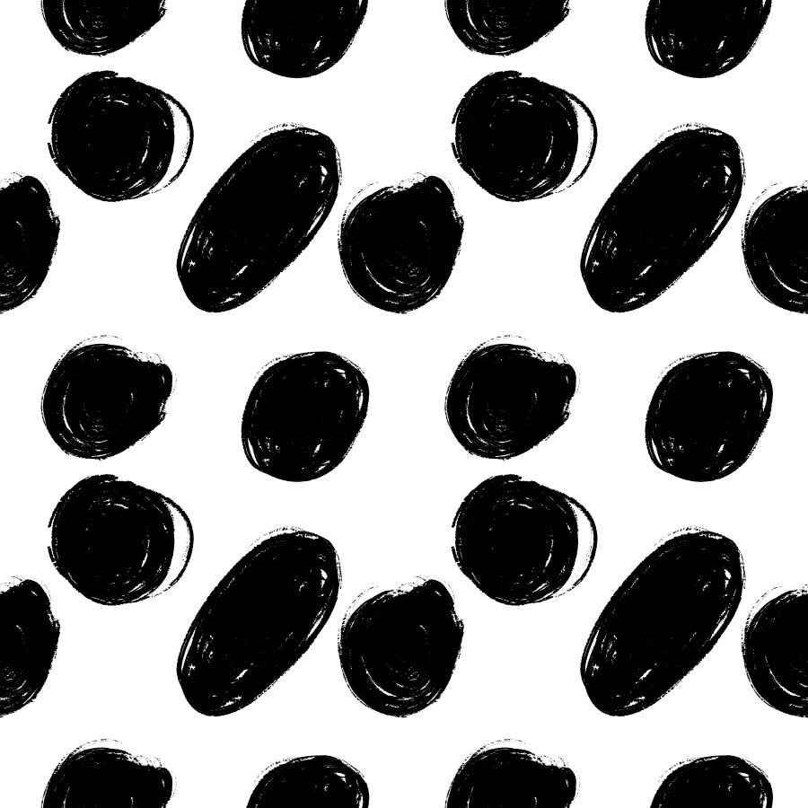 Wielkie czarne kropy