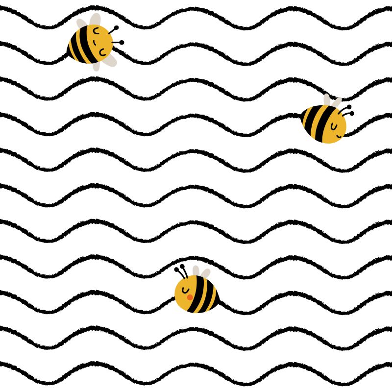 Czarne fale i pszczółki
