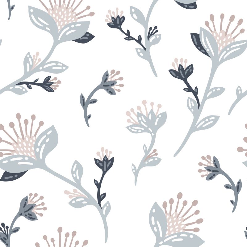 Szaro-różowe kwiaty