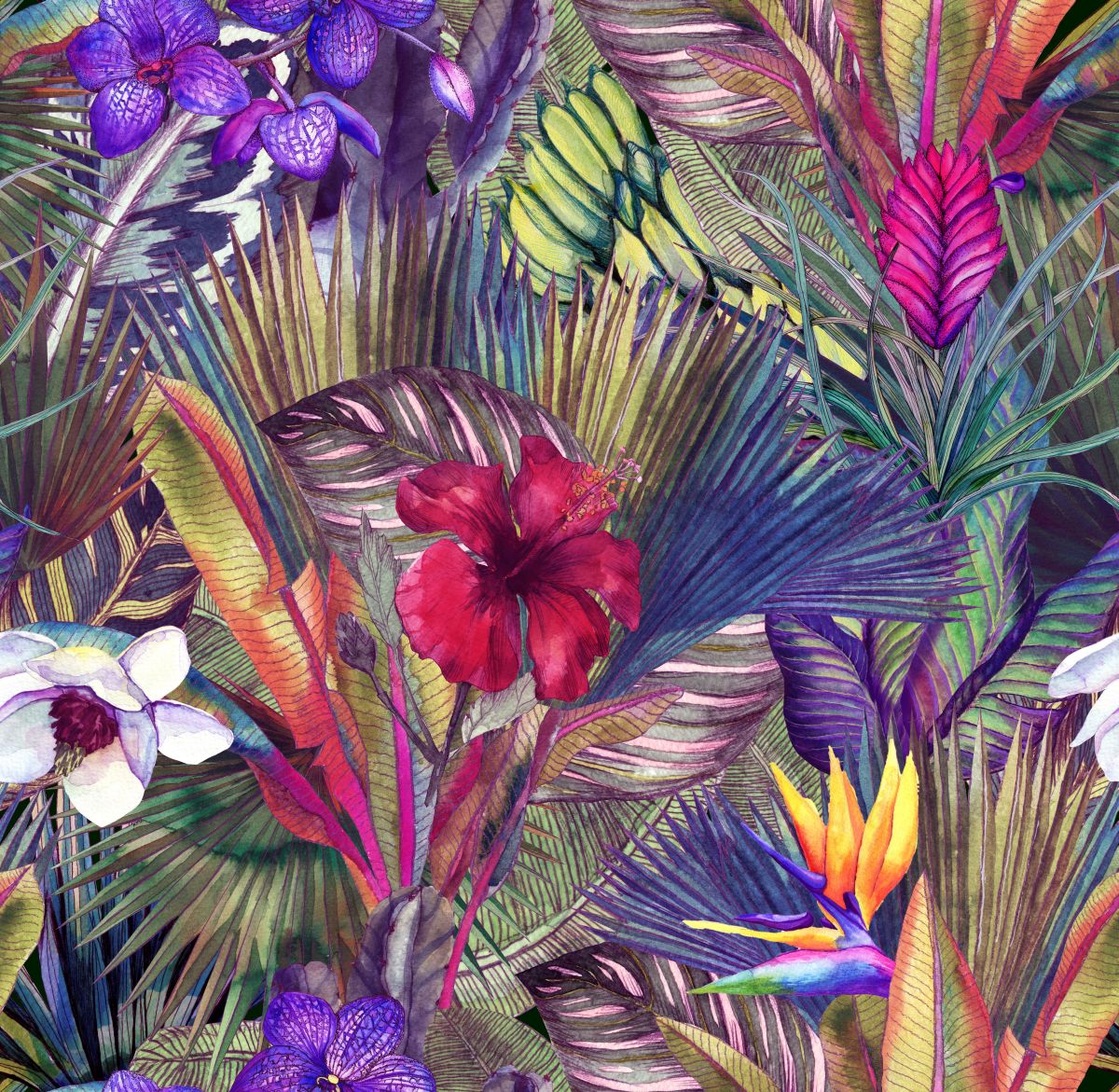 Egzotyczne kwiaty w neonowych kolorach