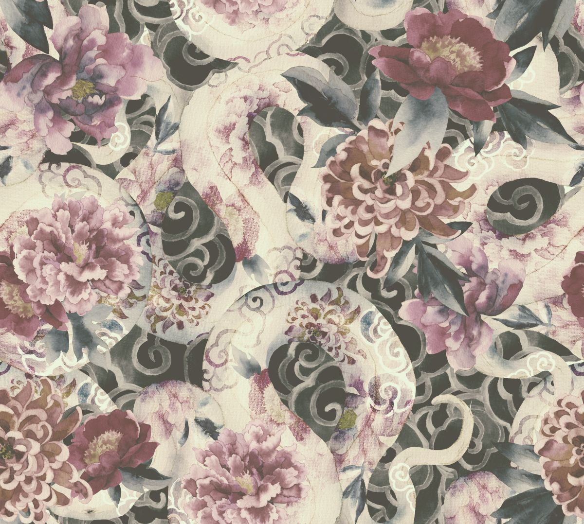 Piwonie w brudnym różu