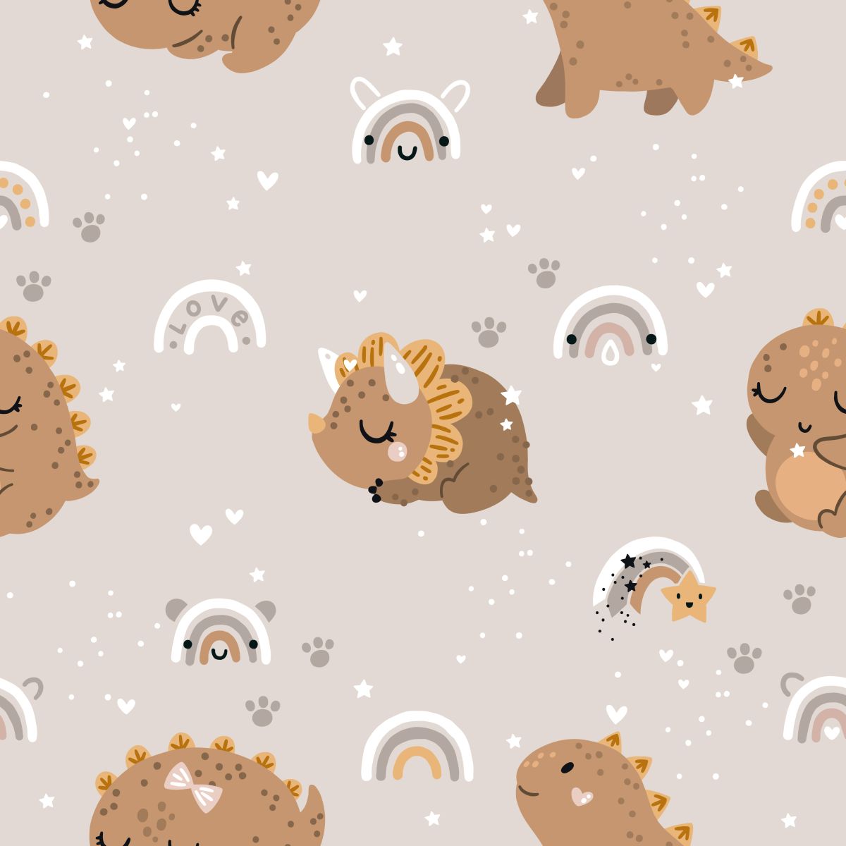 Śpiące triceratopsy