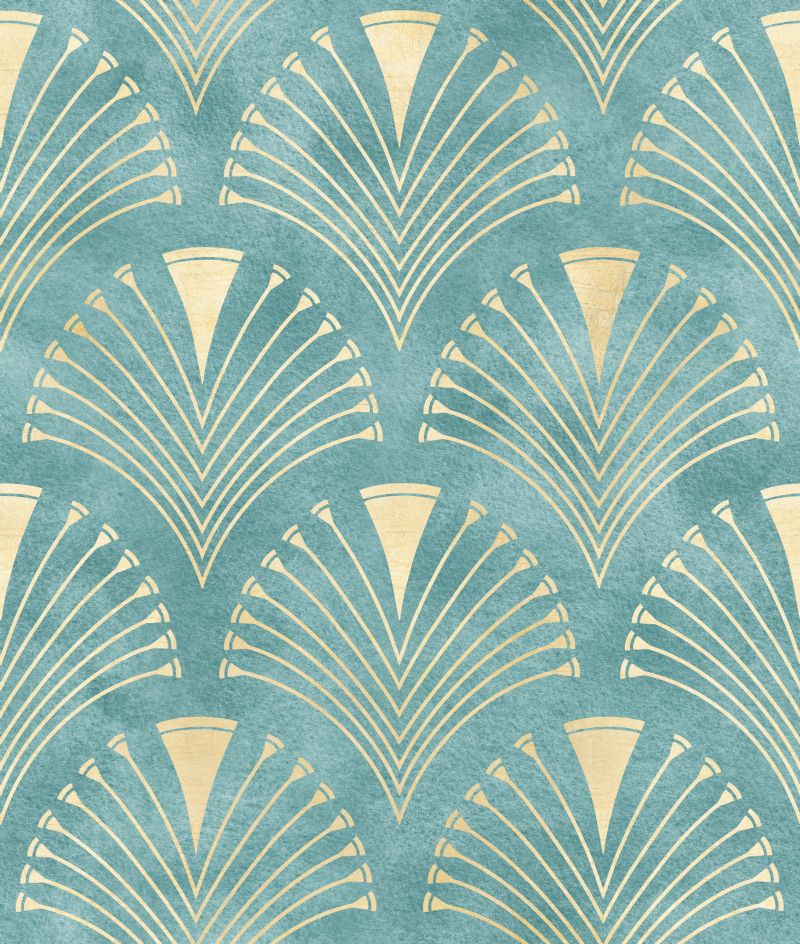 Dekoracyjne wachlarze na niebieskim tle