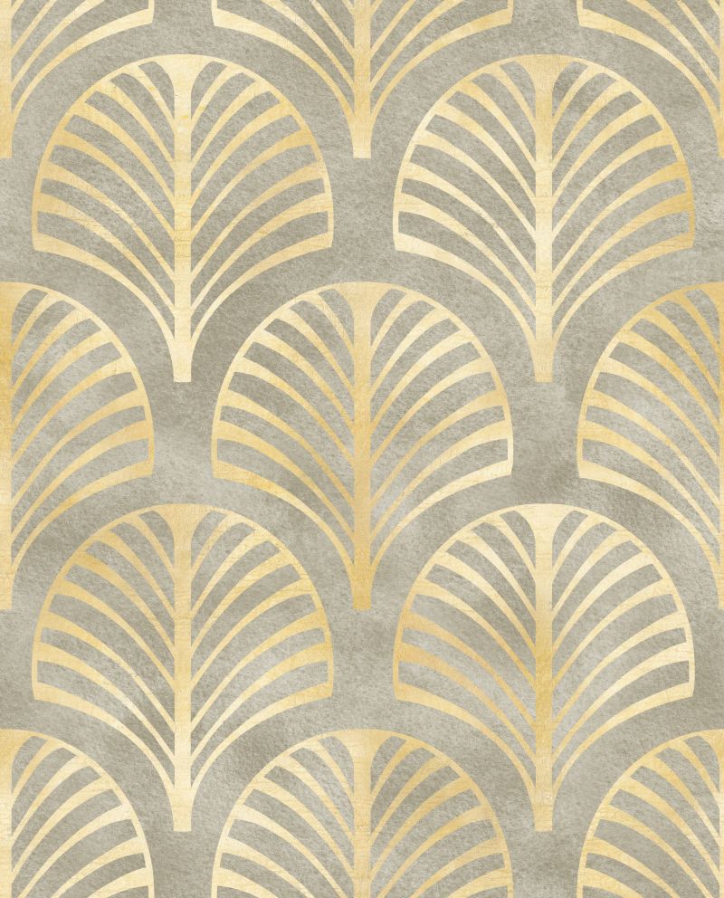 Beżowe drzewka na różowym tle