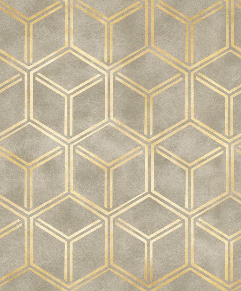 Geometryczny wzór sześcianów na przecieranym różowym tle