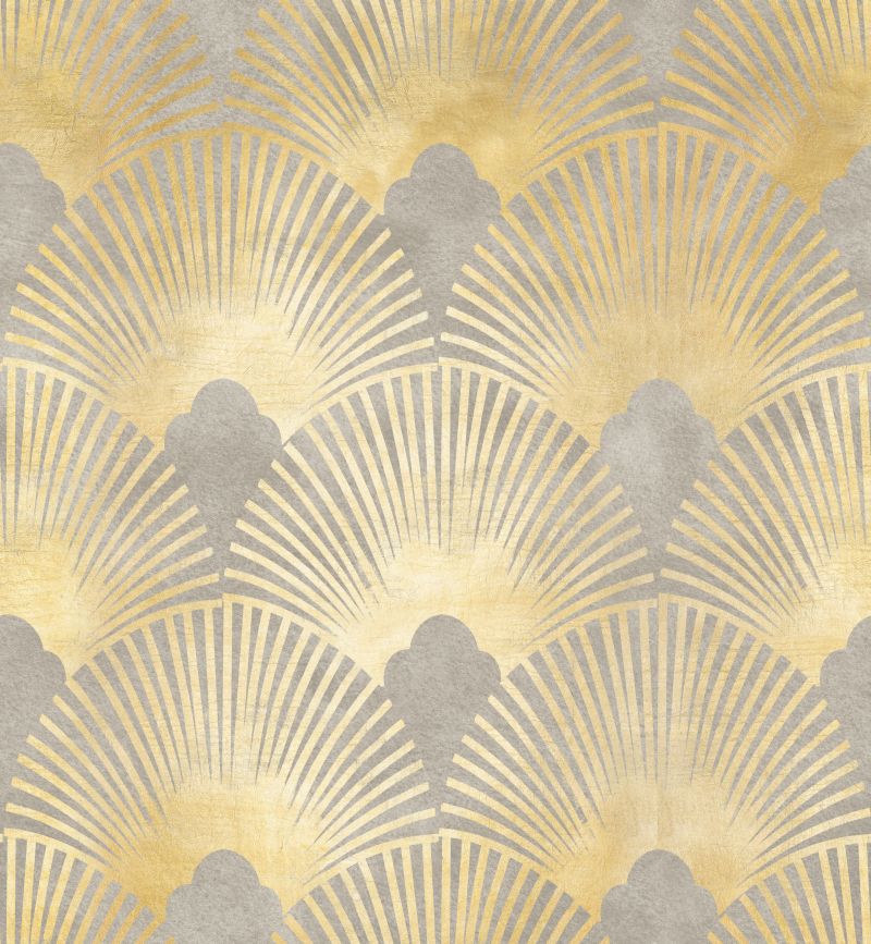 Beżowe promienie, chmurki na brudno-różowym tle