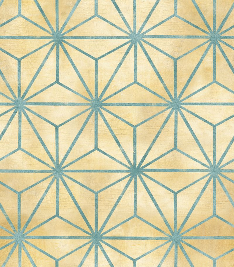 Geometryczne niebieskie gwiazdy na przecieranym beżowym tle