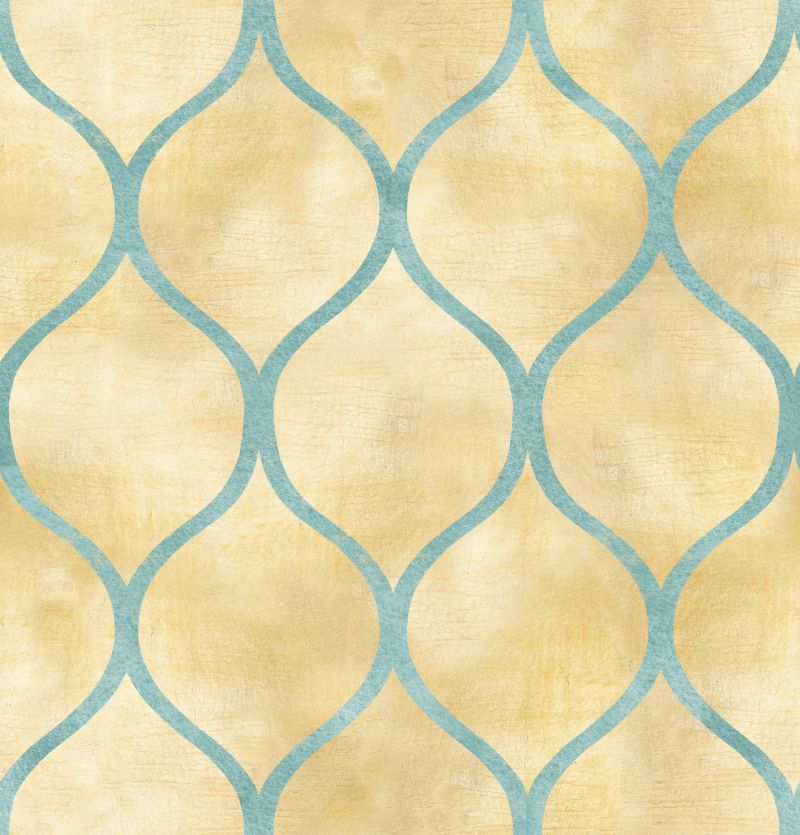 Pionowe niebieskie fale na beżowym tle