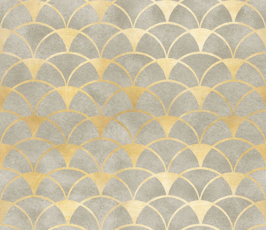 Beżowe łuki i trójkąty na brudno-różowym tle