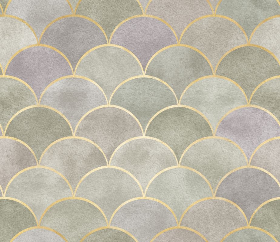 Łuki, fale na cieniowanym brudno-różowym tle