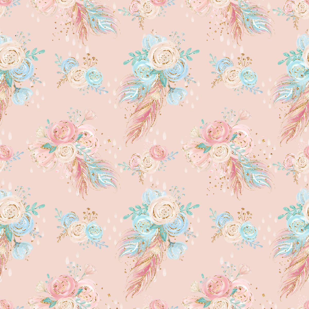 Pastelowe bukieciki w różu