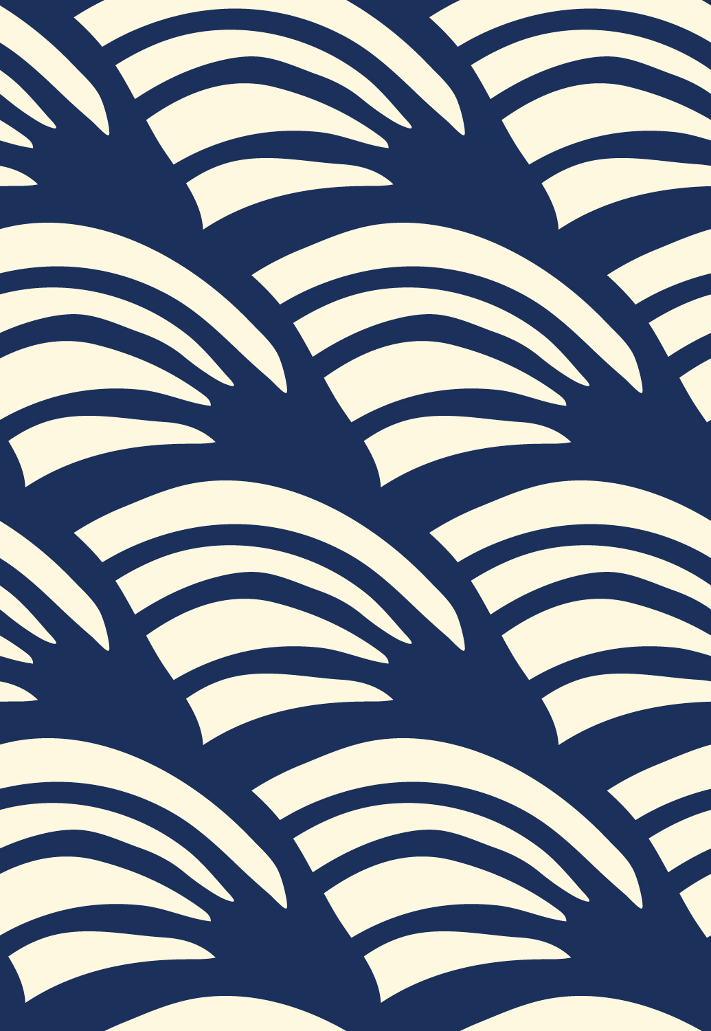 Beżowo-granatowe fale