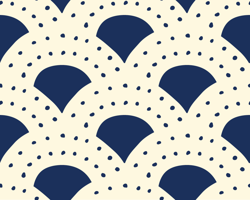 Łuki i kropki na beżowym tle