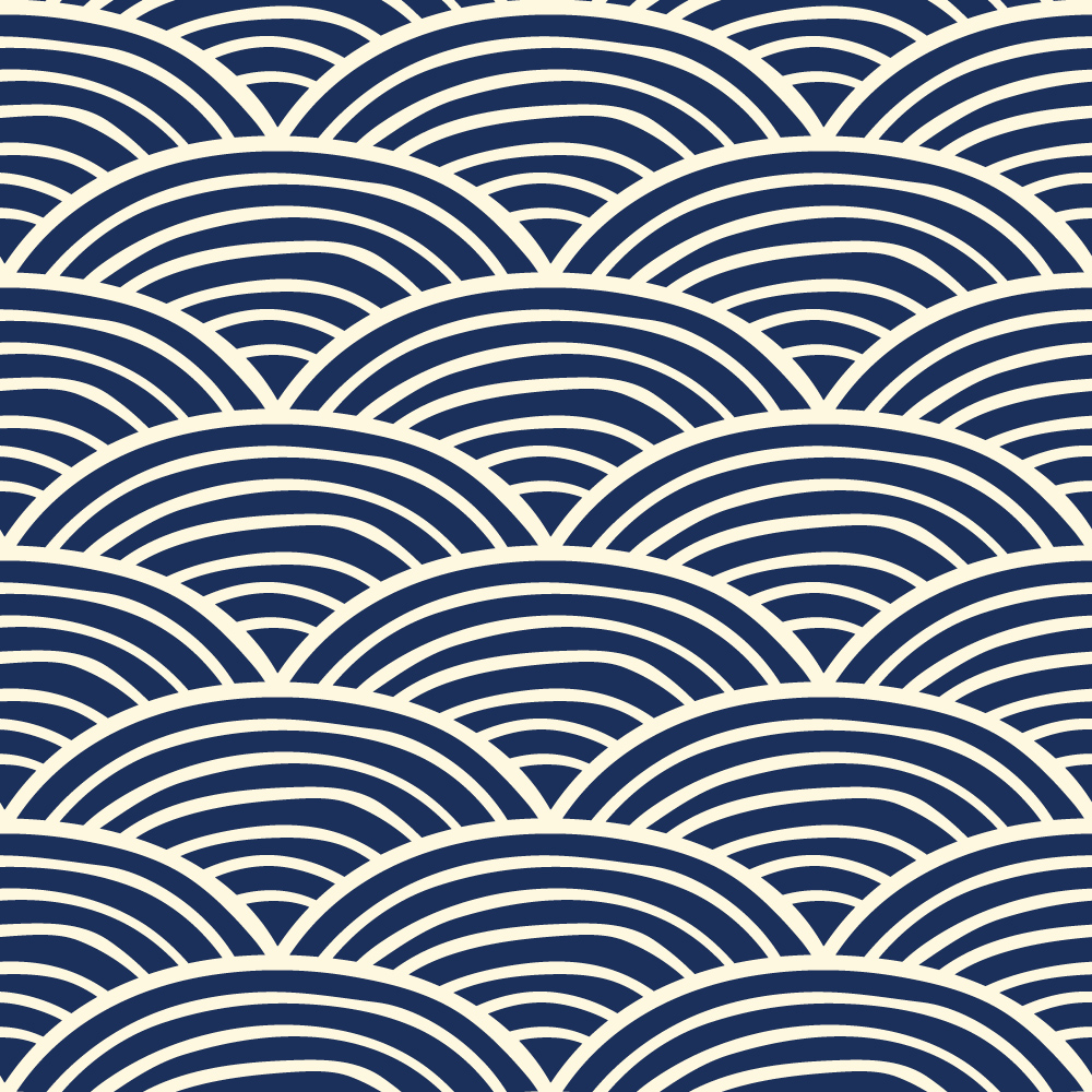 Ciemnoniebieskie powielone łuki