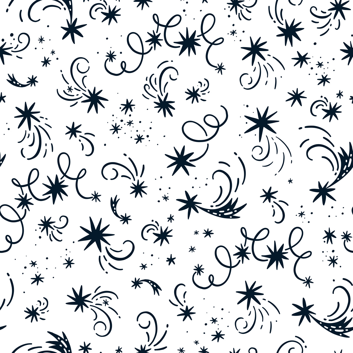 Gwiazdki na białym tle