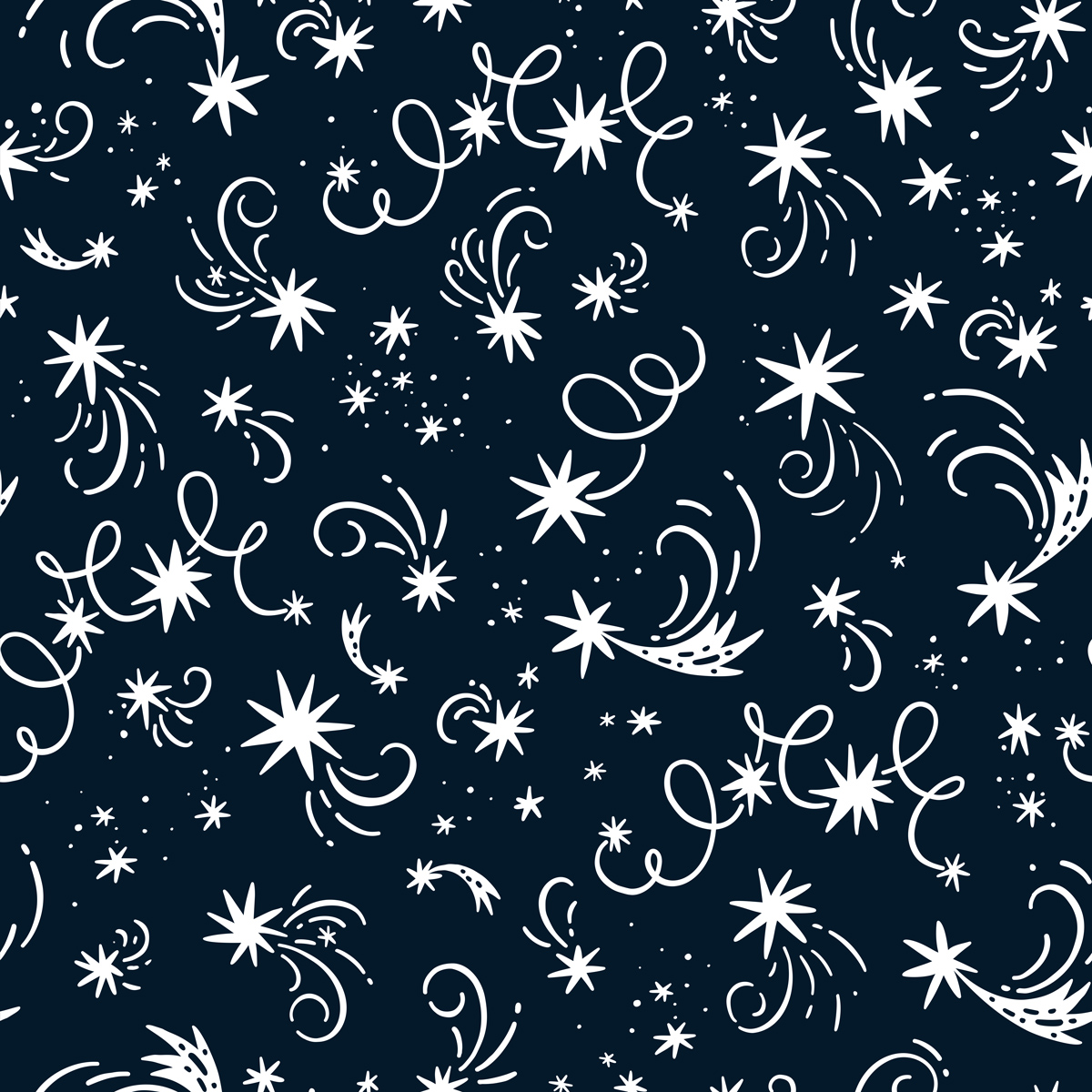 Gwiazdki na granatowym tle