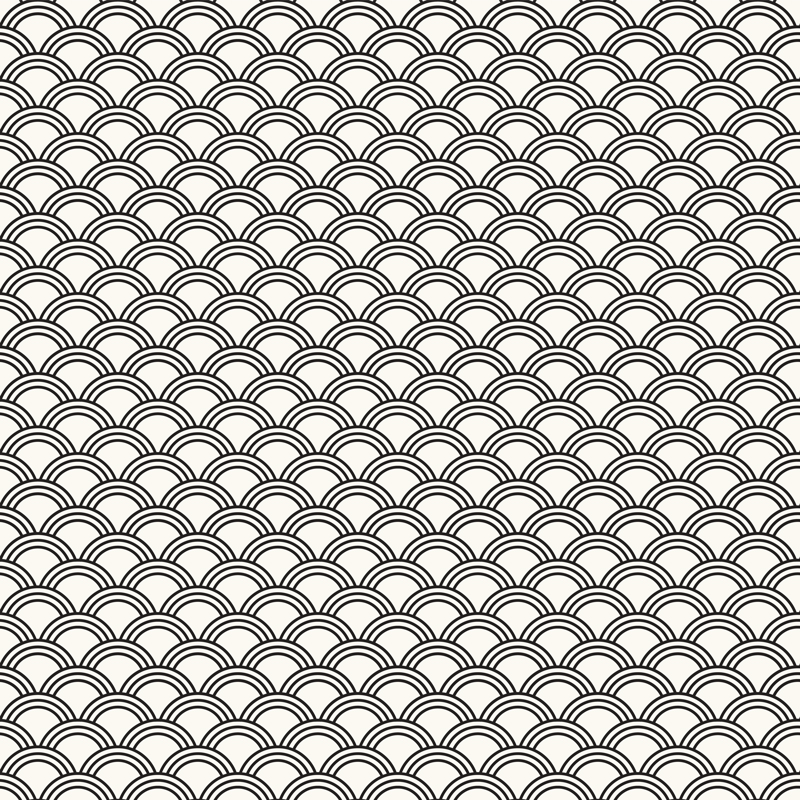 Potrójne czarne tęcze na jasnym tle