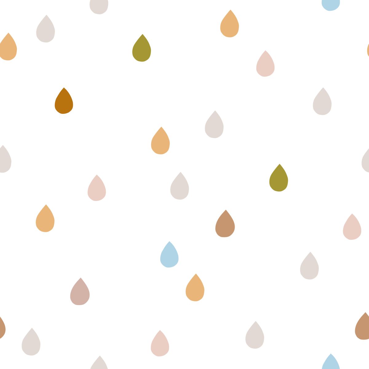 Kolorowe krople deszczu