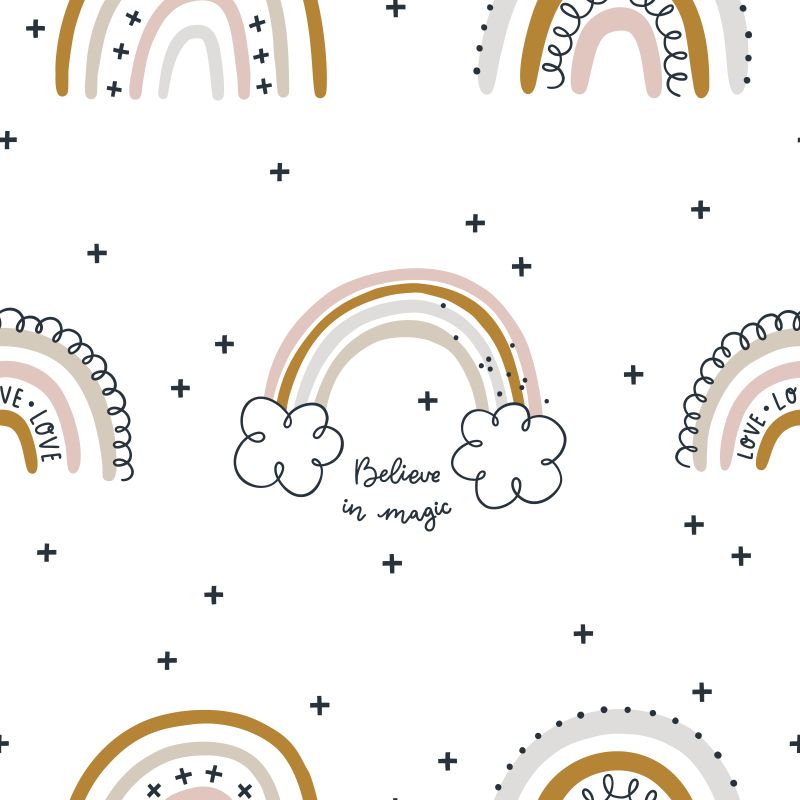 Tęcze w brązach z napisami