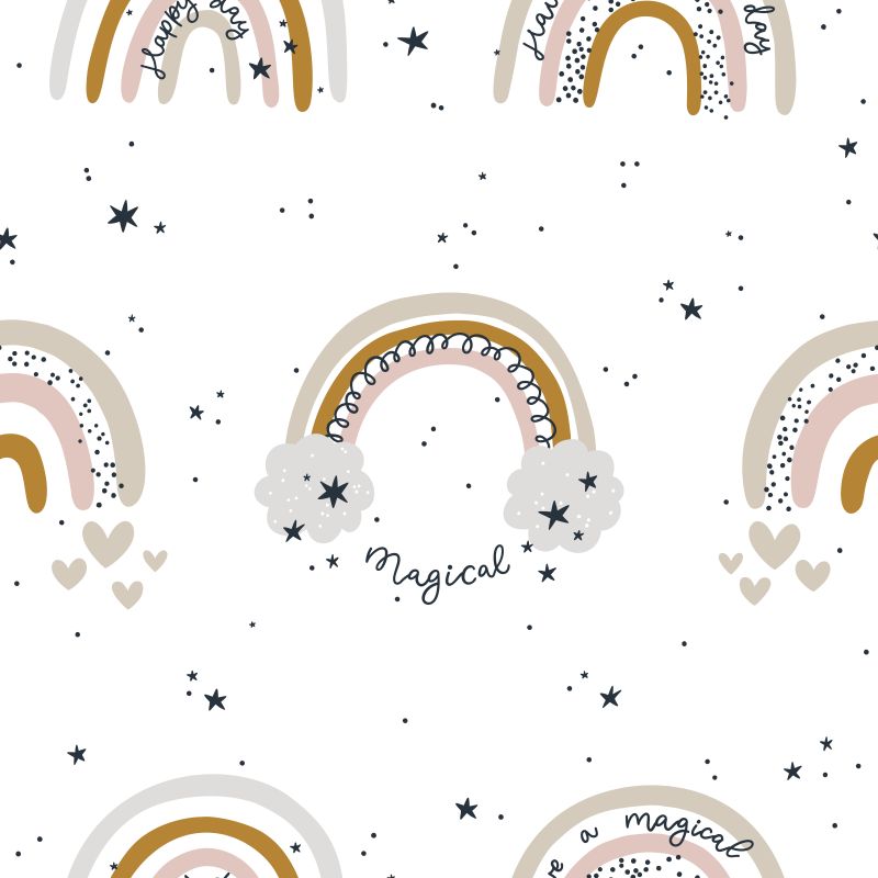 Tęcze, chmurki, gwiazdki