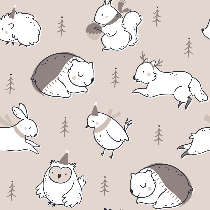 Leśne zwierzęta w brązach