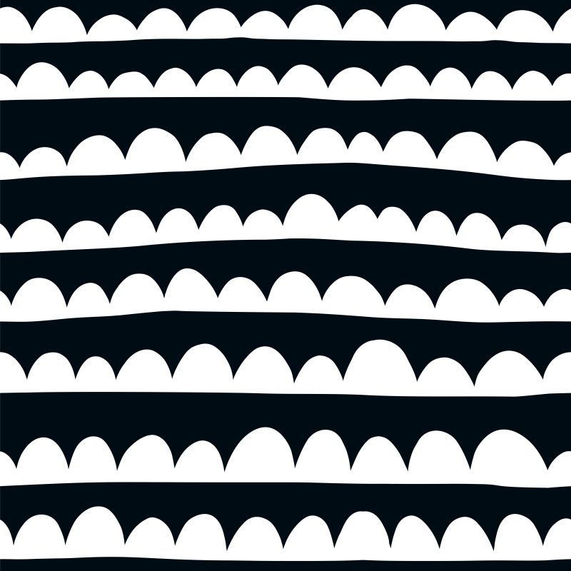 Czarno-białe morskie fale