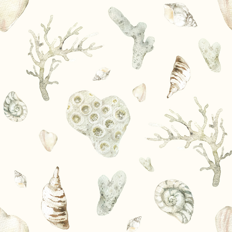 Elementy rafy w piaskowym odcieniu