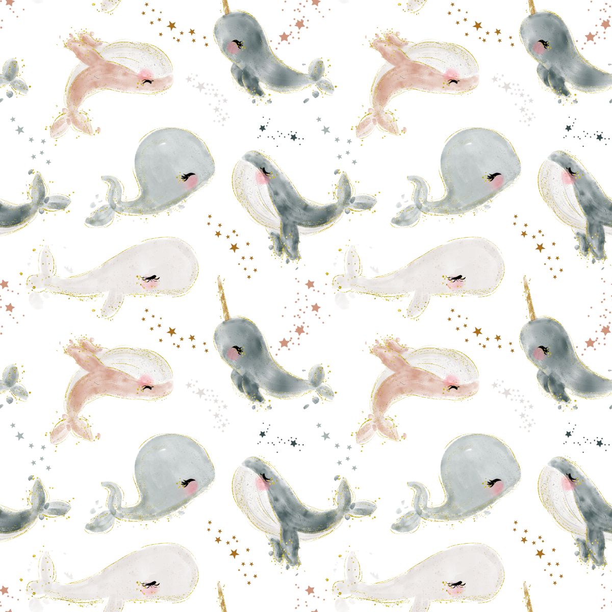 Wieloryby jednorożce i gwiazdki