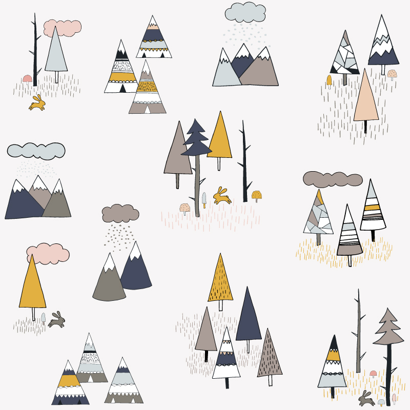 Geometryczne choinki