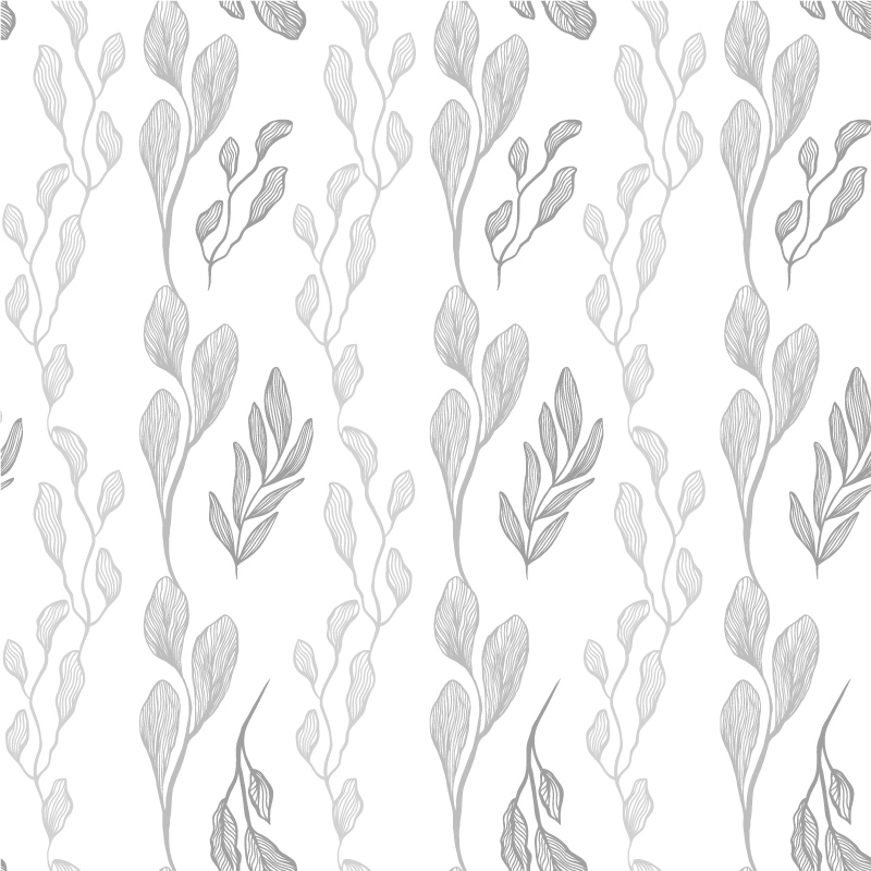 Szare, podłużne gałązki na białym tle