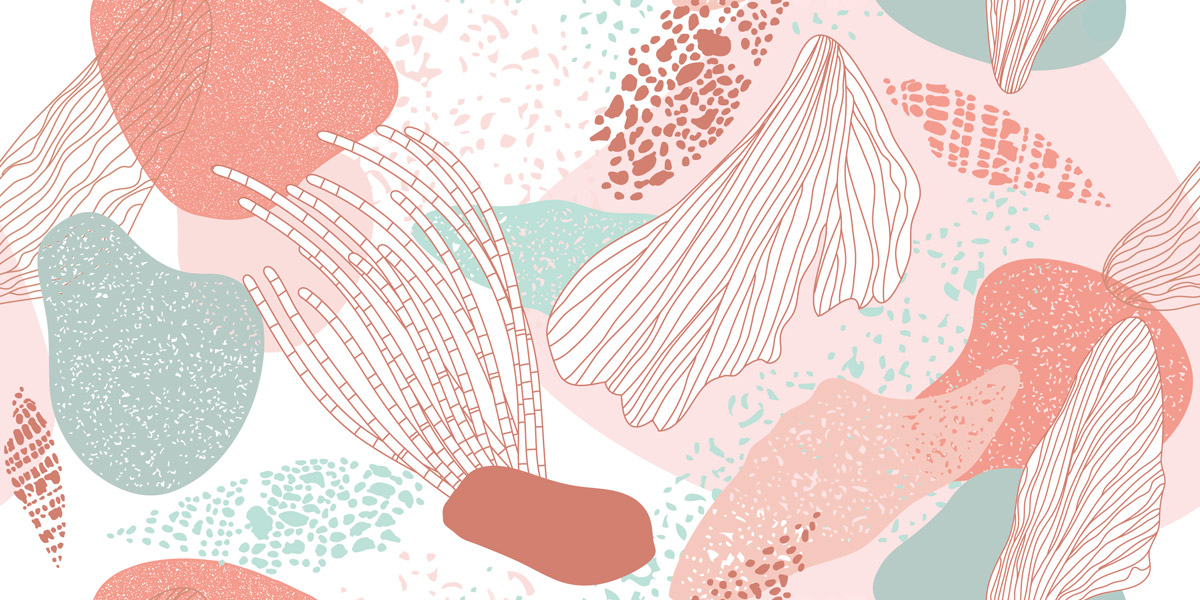 Morskie dno w różu i błękicie