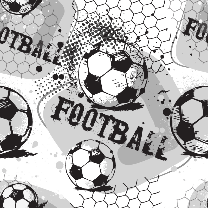 Piłka nożna w skali szarości