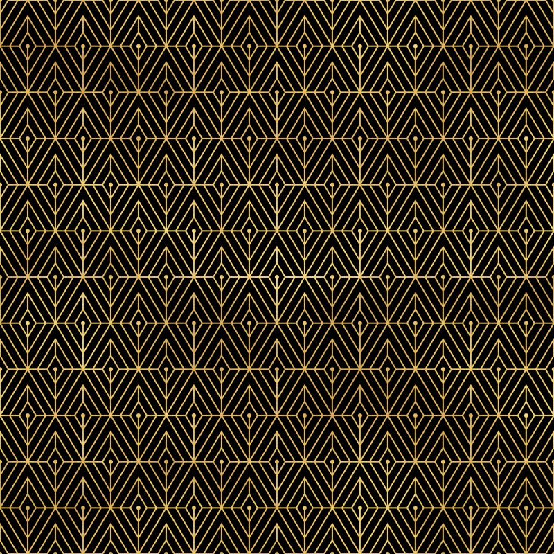Mozaika z rombów na czarnym tle