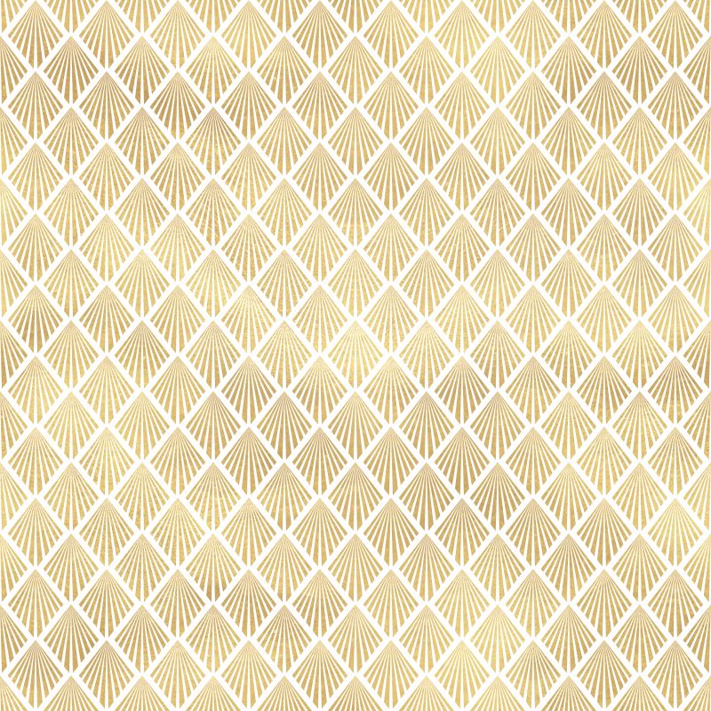 Promienisty geometryczny wzór na białym tle