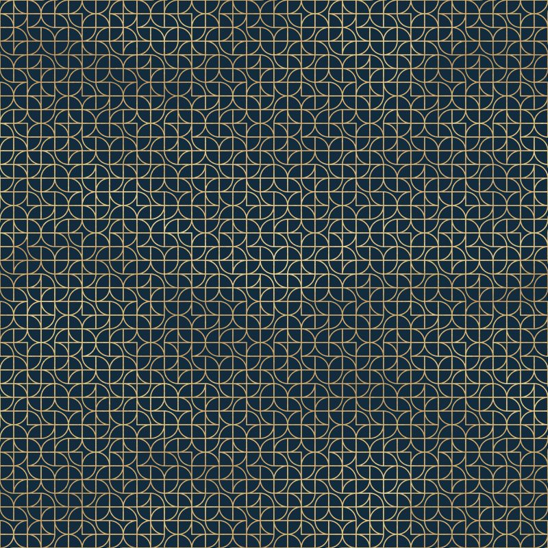 Kształty retro na granatowym tle