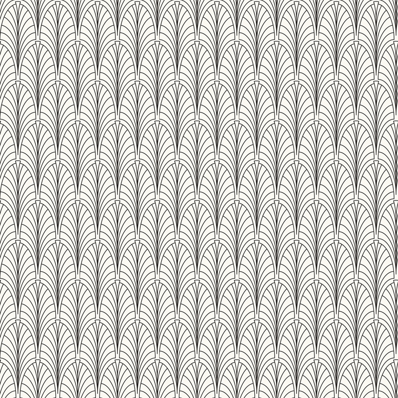 Delikatne obrysy łuków w czerni i bieli